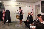 Mayor Bowser speaks at ceremony dedicating DC Emergency Operations Center in honor of Kerry A. Payne