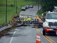 MDOT crew inspects Frederick County storm damage