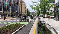 Street crosswalk and safety treatments in Arlington, Virginia