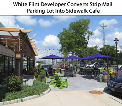 Developer Converts Strip Mall Parking Lot in White Flint Into Sidewalk Cafe